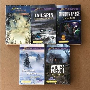 Lot of Five Love Inspired Suspense Books